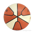 9 panels design leather custom basketball